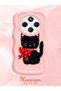Redmi 14C Compatible Case Camera Protector Pink Silicone Couple Phone Case Cat Pattern - 2
