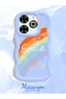 Infinix Smart 8 Plus Compatible Case Camera Protector Blue Silicone Couple Phone Case Cover Rainbow Pattern - 2