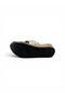 Women's Wedge Heel Patent Leather Glittery Slippers - 5