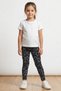 Girls' Leggings Black Heart Patterned Stretchy Fabric 100% Cotton Leggings Cotton Casual Leggings 2-13 Years - 3