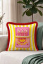 Pop Art Sardines Striped Fringed Pillowcase - Canned Sardines Retro Tassel Throw Pillow Cover - 3