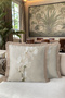 Floral Patterned Elegant Soft Tone Fringed Pillowcase-Romantic Floral Beige Mink Tassel Throw Pillow Cover - 3