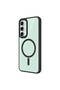 Galaxy S23 Fe Case Magsafe Transparent Back Face Camera Raised Silicone Shrp - 2
