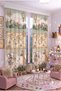140X260 cm 2 Wings Baby Kids Room Background Curtain Patterned Decorative Digital Printed Premium Children's Room Curtain