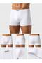 Men's Boxer 100% Cotton Combed Cotton White Basic Boxer Comfortable Fit - 3