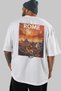 Rome Italy 3 White Oversize Country City Back Printed Unisex T-Shirt 100% Cotton Premium - 5