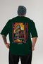 Colosseum Italy 5 Green Oversize Country City Back Printed Unisex T-Shirt 100% Cotton Premium - 2