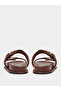 Plain Buckle Detail Comfort Sandals - 4
