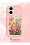 iPhone 17 Compatible Case Camera Protector Pink Silicone Couple Phone Case Floral Pattern - 2