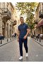 Men's Leaf Pattern Polo Collar T-Shirt - 2