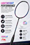 N91 II Turbo Charging Professional Badminton Racket with Full Cover – Black/Blue/Pink - 5