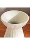 Liadean Terracotta Pillar Candle Holder 15x15x15cm - Off white - 2