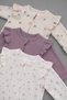 Baby Girl 3-Piece 100% Cotton Ruffle Shoulder Zippered Newborn Jumpsuit Set