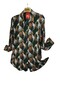 Plus Size Women's Viscose Patterned Shirt Bluz - 2