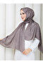 Patterned Cotton Fiber Hijab Daily Soft Special Textured Lightweight Shawl - 3