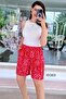 Elastic Waist Viscose Shorts 6Y363