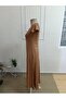 Women's Short Sleeve V-Neck Long Viscose Dress - 5
