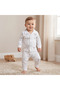 Cotton Collared Neck Long Sleeve Pyjama Set with Winnie The Pooh Print