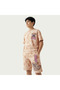 Crew Neck Short Sleeves T-shirt and Shorts Set with Stitch Print - 5