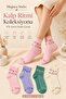 4 Pairs Women's Colorful Bamboo Heart Rhythm Patterned Socks Set