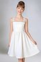 Girl's White Stone Wedding Evening Dress, Flexible Back, Adjustable Sleeve Detail, Lined, Trendy Model - 4