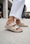 Cappucino Buckle Casual Beach Pool Beach Slippers Women's Slippers - 5