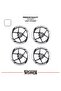 Cfmoto 250sr wide wheel rim decal sticker model 16-piece set - high quality - 2