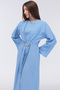 Bolerosu Buckle Decorated Glossy Dress - 7