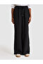 Black Loose Fit Linen Trousers 50321294-Vr046 - 2