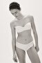Padded microfibre bandeau bra - 3