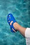Misha Heart Detailed Buckle Jelly Women's Sax Sandals - 5