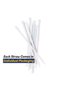 Individually Wrapped, 6mm x 240mm, 100 Pieces, Colourful Drinking Straws-Long and Flexible-Ideal For Parties, Bars, Drinks - 3