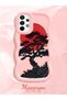 Samsung Galaxy A73 Compatible Case Camera Protector Pink Silicone Couple Phone Case Tree Pattern - 2