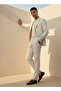 Slim Fit Linen Blend Flexi Waist Formal Trousers - 3