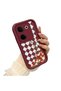 Tecno Camon 20 Pro 4g Compatible Case Camera Protector Burgundy Silicone Couple Phone Case Floral Pattern - 3