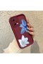 Xiaomi Poco X5 5g Compatible Case Camera Protector Burgundy Silicone Couple Phone Case Floral Pattern - 2