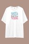 90's Vibe Series Loose Fit T-Shirt |   Unisex 100% Cotton Black & White Printed Custom Design Tee