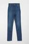 Women's Light Blue High Waist Slim Fit Lycra Jean Trousers - 2