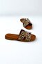 Tan Stone Flat Women's Slippers Gd102 - 4