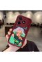 Tecno Spark 10 Pro Compatible Case Camera Protector Burgundy Silicone Couple Phone Case Girl Pattern
