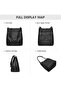 Women Soft Genuine Leather Totes Hobo Shoulder Bag Purses Handbags with Top Magnetic Snap Closure - 6