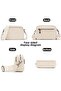 ViBon Ladies' Fashionable Multi-Layer Shoulder Bag, Ladies' Crossbody Bag, Adjustable Shoulder Strap Texture Commuting Small Square Bag, for Daily Use in Travel, Shopping, Work and Commuting - 3