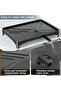 Black Stainless Steel Dish Drying Rack Space Saving Kitchen Countertop Dish Drainer With Drain Board Utensil Holder Foldable Design - 8