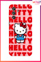 Cotton Candy Hello Kitty Patterned Silicone Case for Samsung Galaxy A27