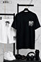 Bklyn Printed Cotton Fabric Unisex T-Shirt-White Shorts Set