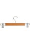 Non-Slip Trouser Hanger Wood Look Metal Clip Skirt Hanger - 2