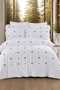Fiyonk Masalı 100% Cotton Ruffled and Embroidered 6 Piece Double Luxury Duvet Cover Set