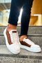 Thorn Thick Sole Lace-Up Men's Sneaker White Tan - 2