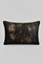 Jacquard Cushion Cover with Abstract Patterned Ribbing - 2