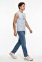 Ricky Men's High Rise Straight Fit Jean Pants Blue - 3